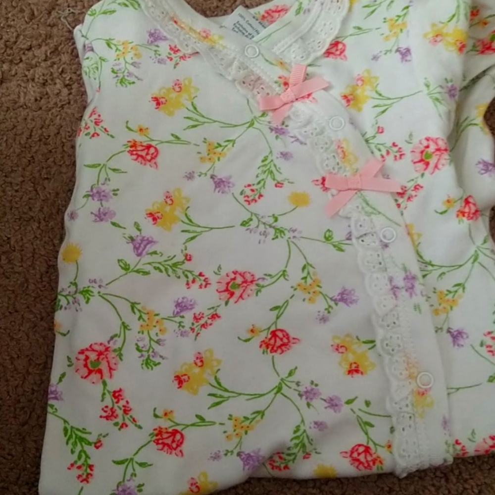 Floral baby sleeper